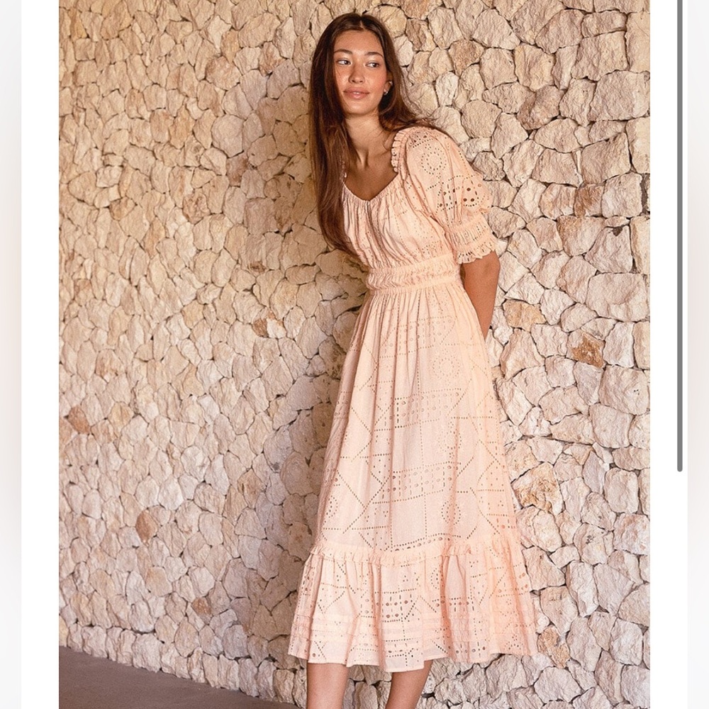 Cleobella Florence Midi Dress XS - Shell